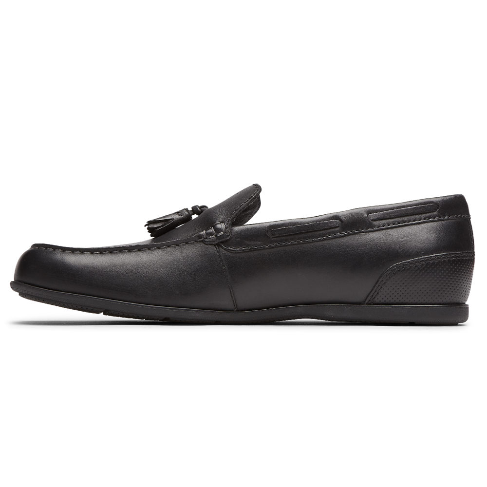 Rockport Mens Malcom Tassel - Loafers Black - SJI062831